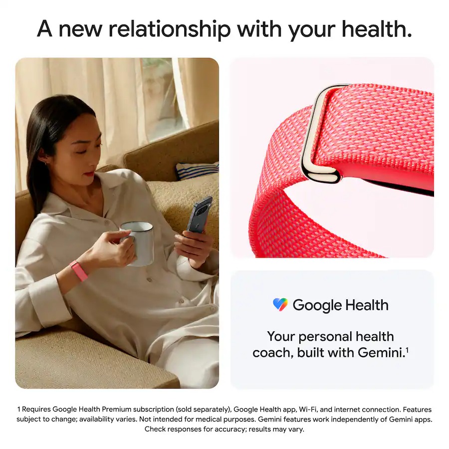 Vòng theo dõi sức khỏe Google Fitbit Air