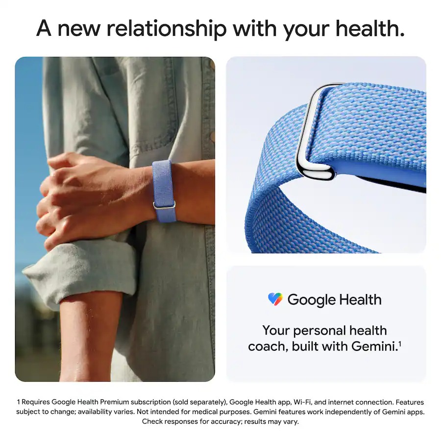 Vòng theo dõi sức khỏe Google Fitbit Air