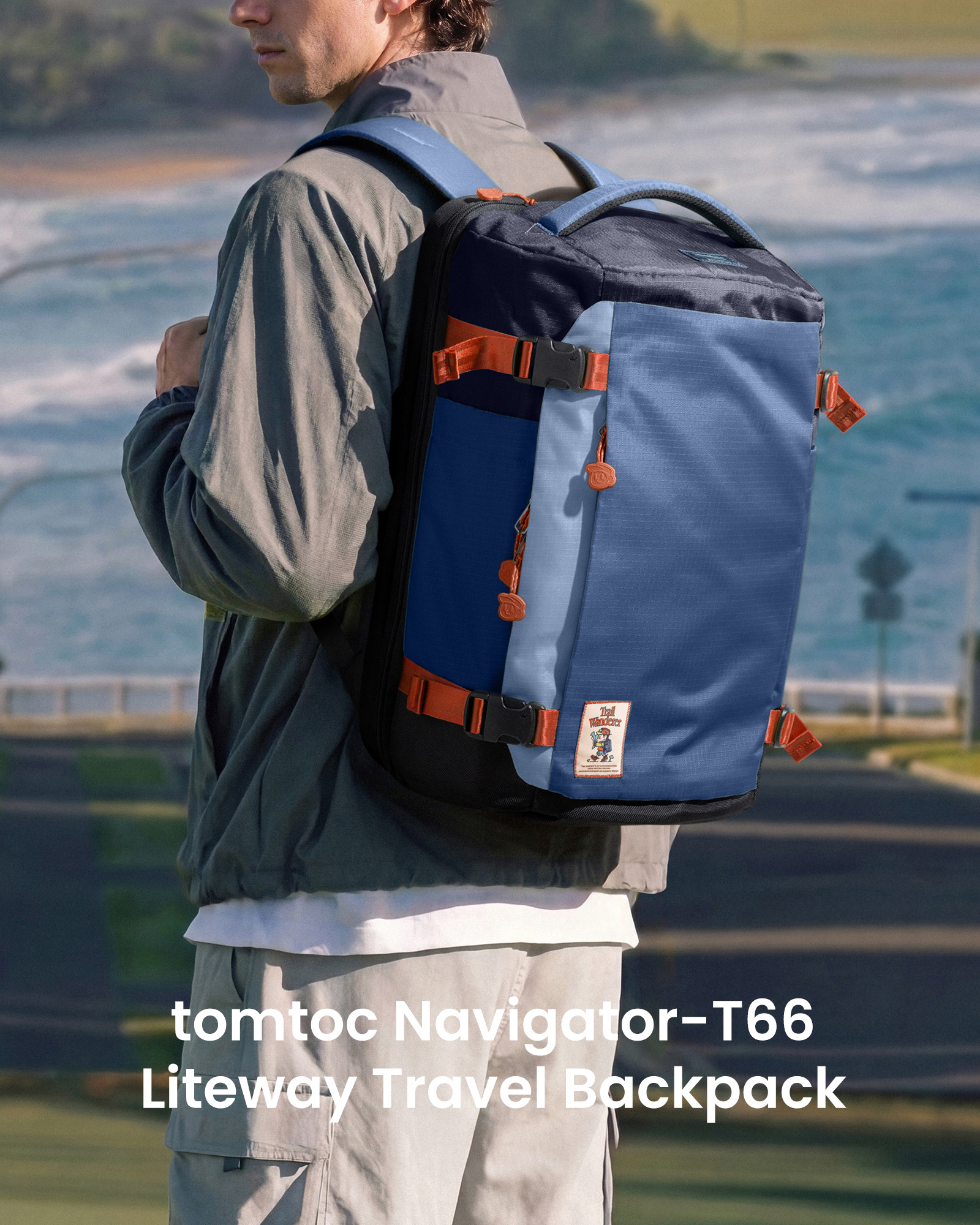 Balo Tomtoc Navigator T66 Liteway 40L (Collab GCORES INDUSTRIES Trail Wanderer)