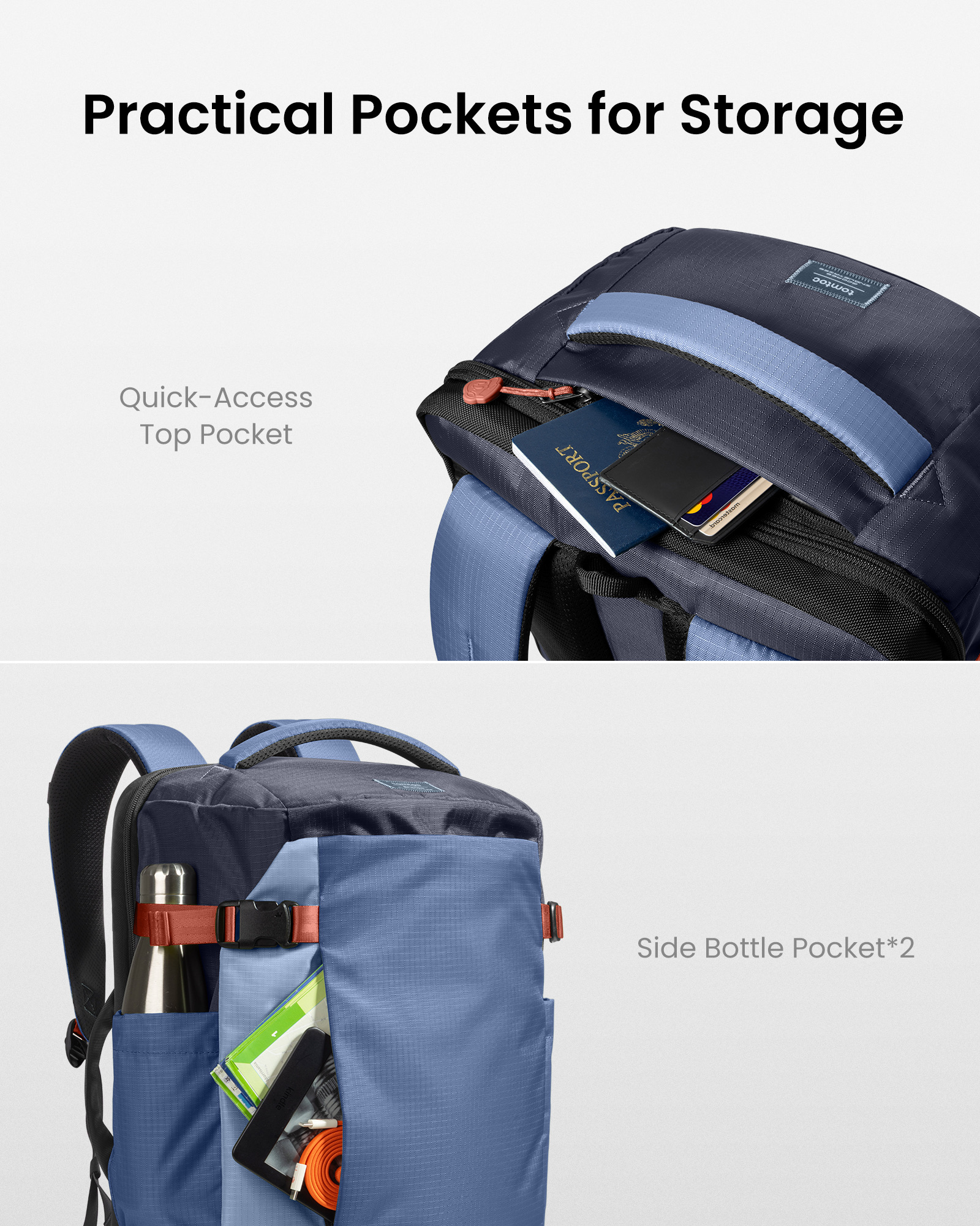 Balo Tomtoc Navigator T66 Liteway 40L (Collab GCORES INDUSTRIES Trail Wanderer)