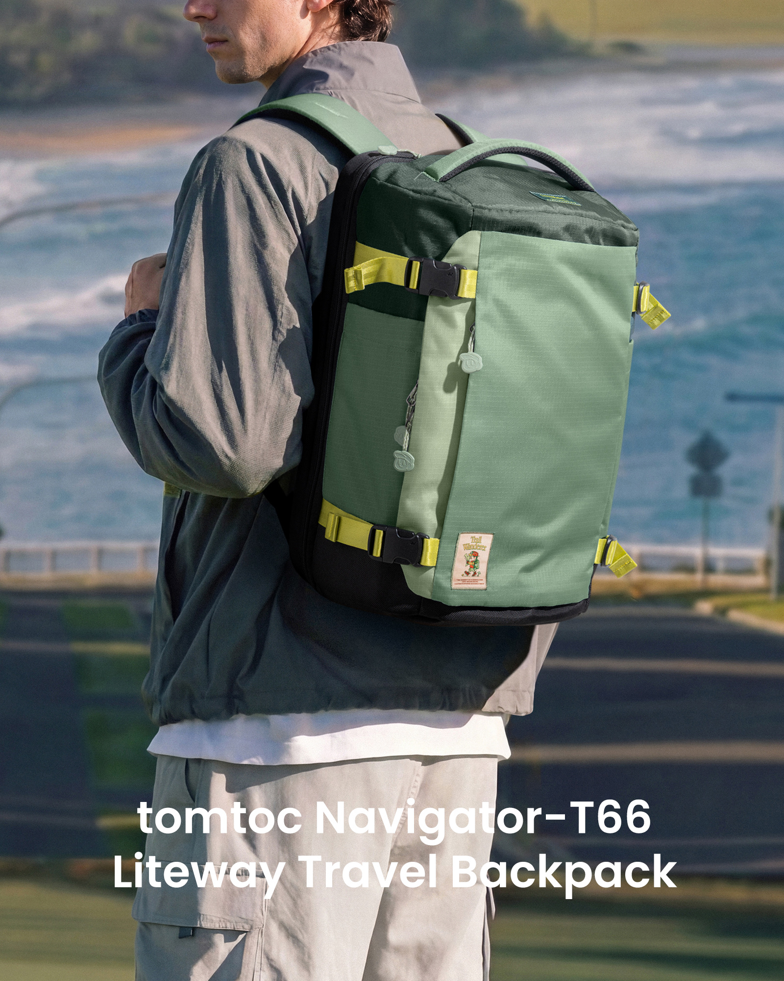 Balo Tomtoc Navigator T66 Liteway 40L (Collab GCORES INDUSTRIES Trail Wanderer)