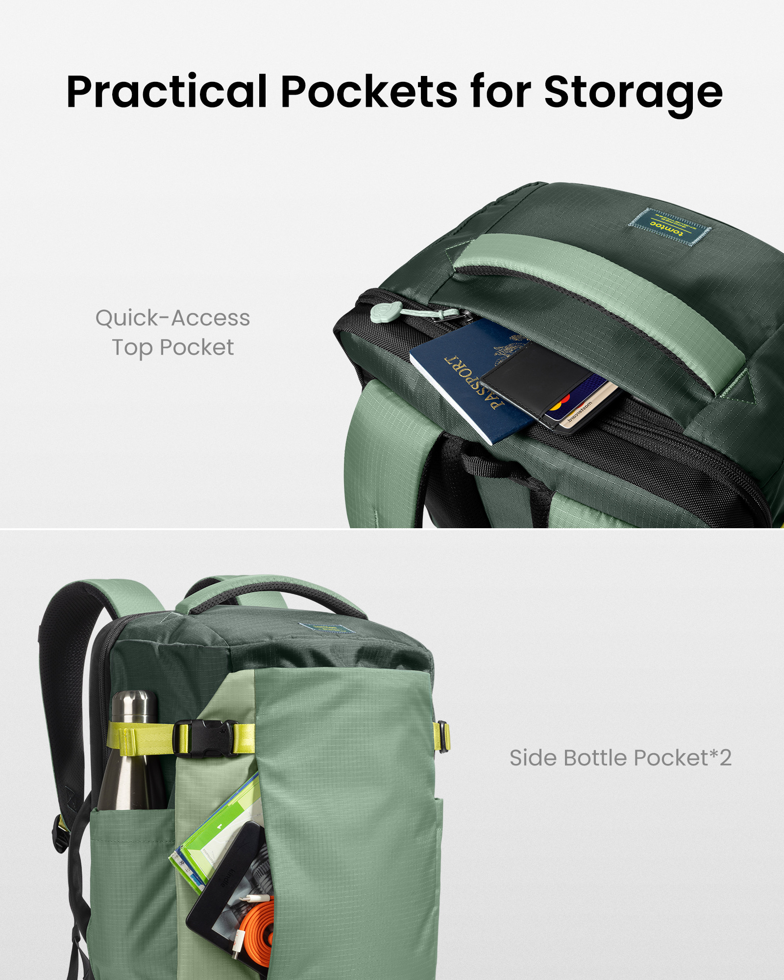 Balo Tomtoc Navigator T66 Liteway 40L (Collab GCORES INDUSTRIES Trail Wanderer)