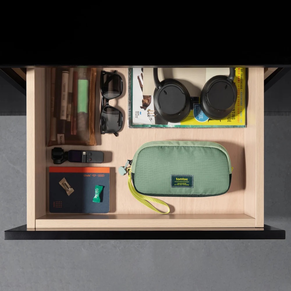 Túi đựng phụ kiện Tomtoc T12 Essential Tech Organizer Pouch 1L (Collab GCORES INDUSTRIES Light)