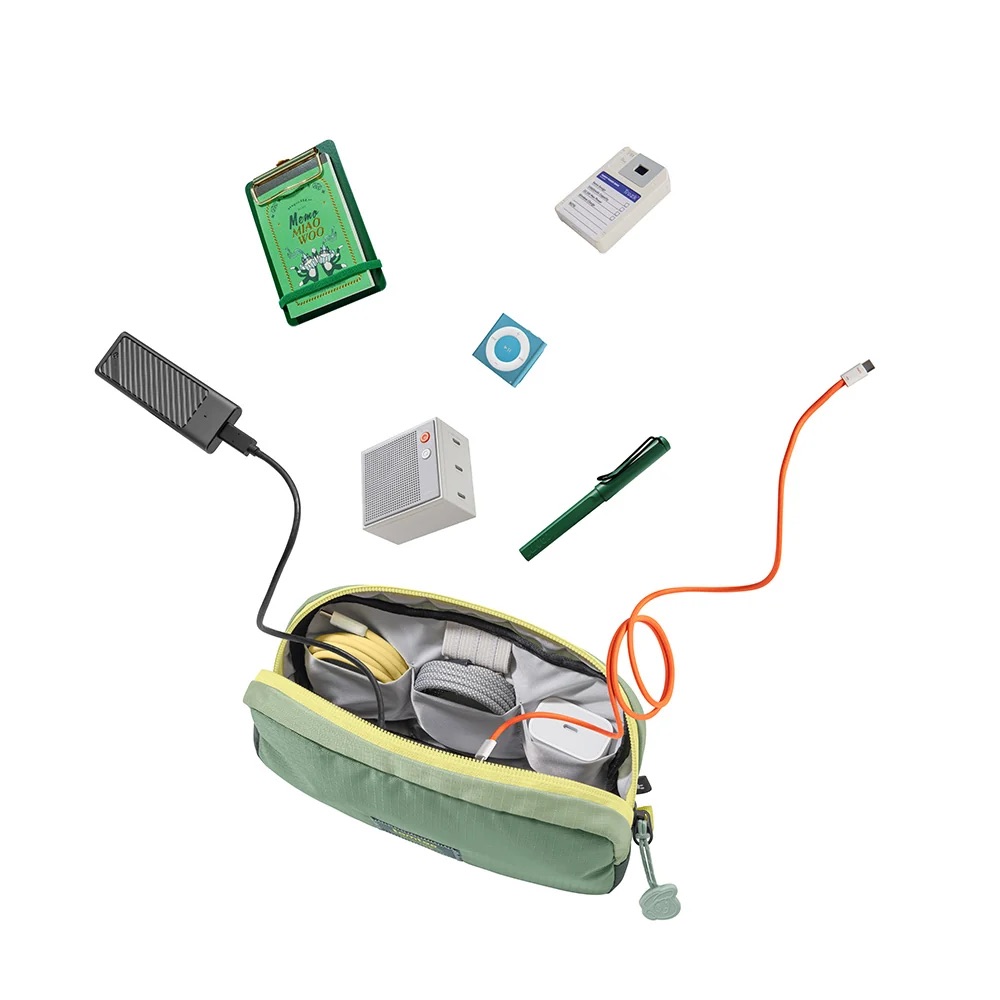 Túi đựng phụ kiện Tomtoc T12 Essential Tech Organizer Pouch 1L (Collab GCORES INDUSTRIES Light)