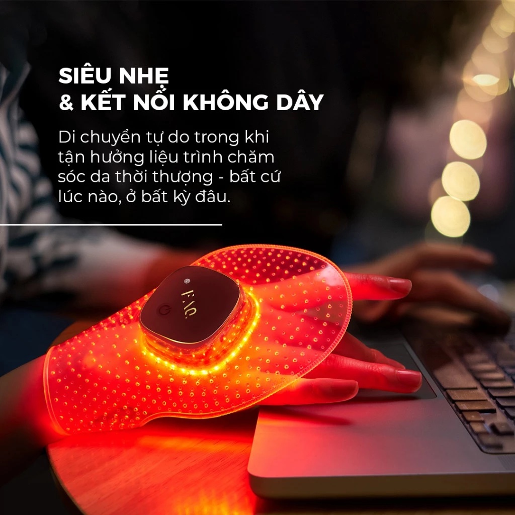 Mặt nạ LED Foreo FAQ 221 trẻ hoá da bàn tay