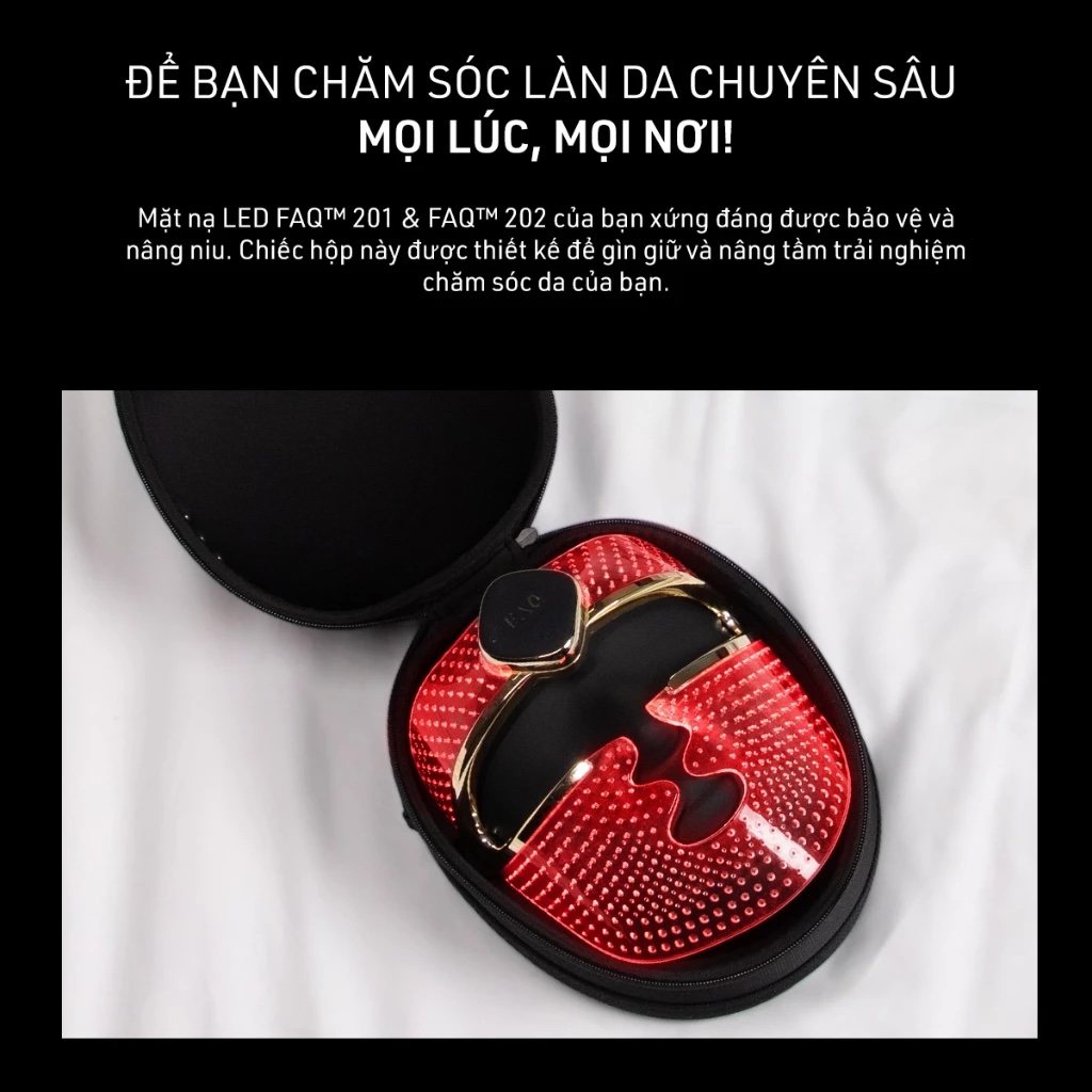 Hộp đựng Foreo FAQ 200 Travel Case – Durable Storage for FAQ 201 & FAQ 202 Face Masks