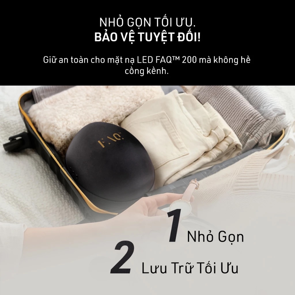 Hộp đựng Foreo FAQ 200 Travel Case – Durable Storage for FAQ 201 & FAQ 202 Face Masks