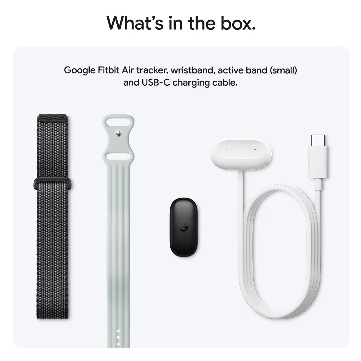 Vòng theo dõi sức khoẻ Google Fitbit Air - Active Bundle