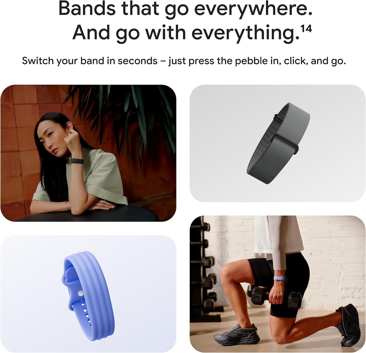 Dây đeo silicone Google Fitbit Air Active Band