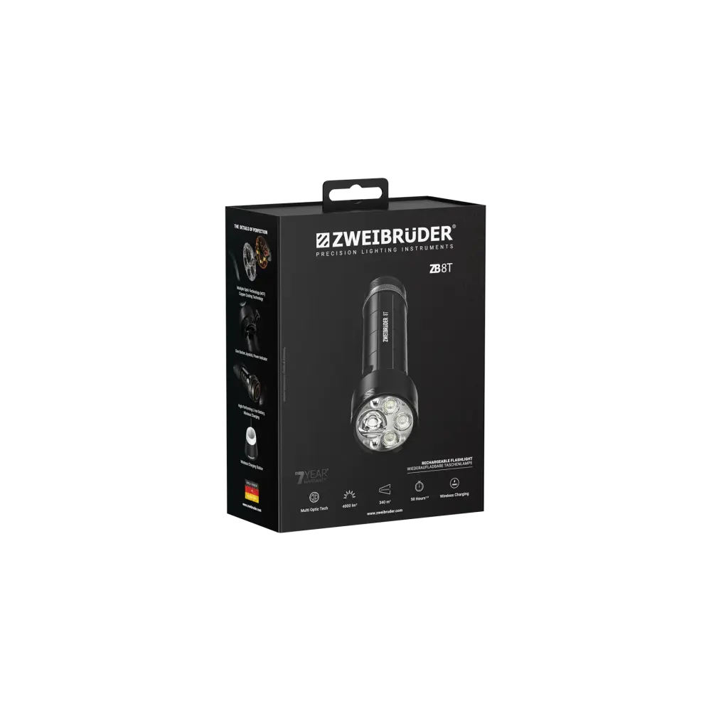 Đèn pin Zweibruder ZB8T 4000 lumen