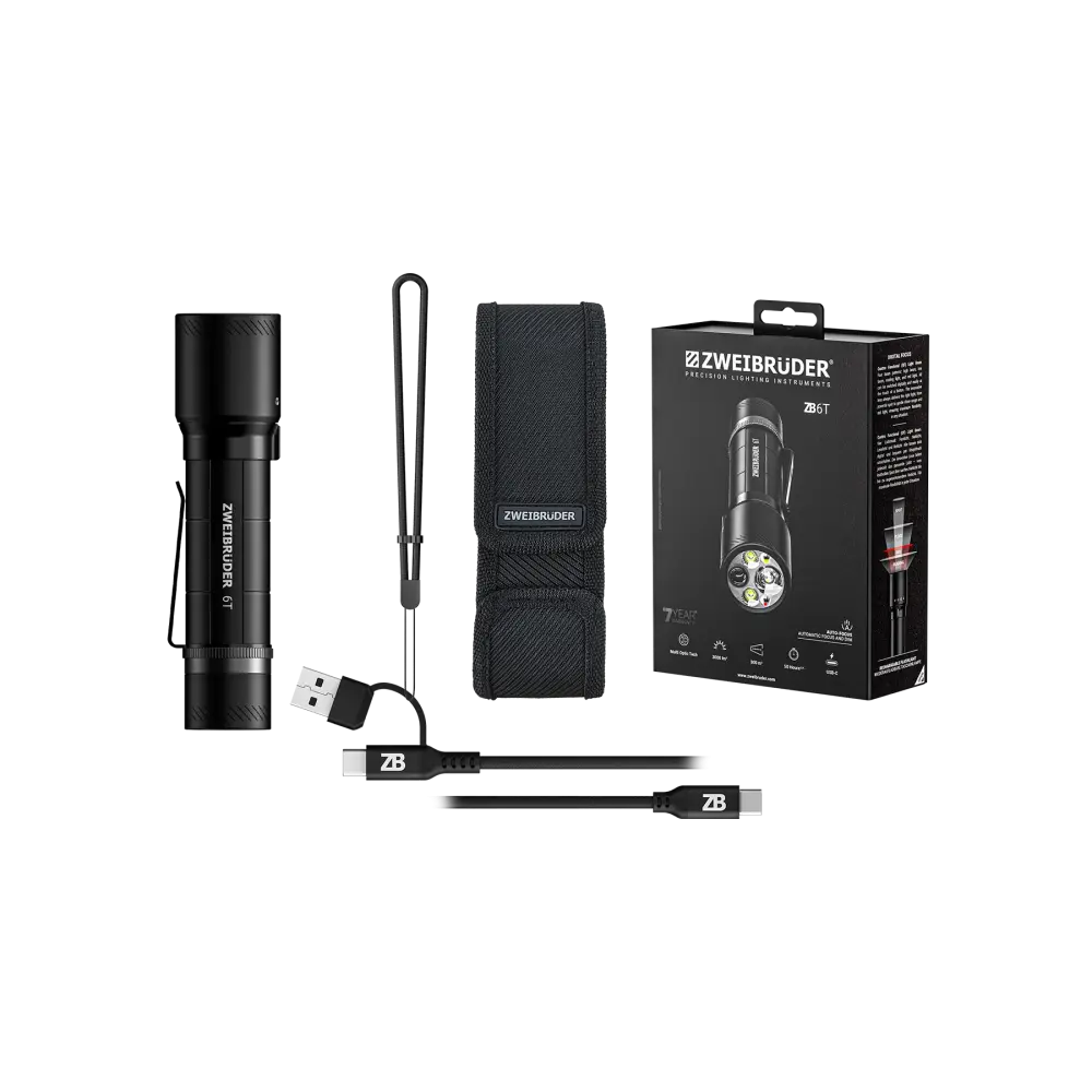 Đèn pin Zweibruder ZB6T 3000 lumen