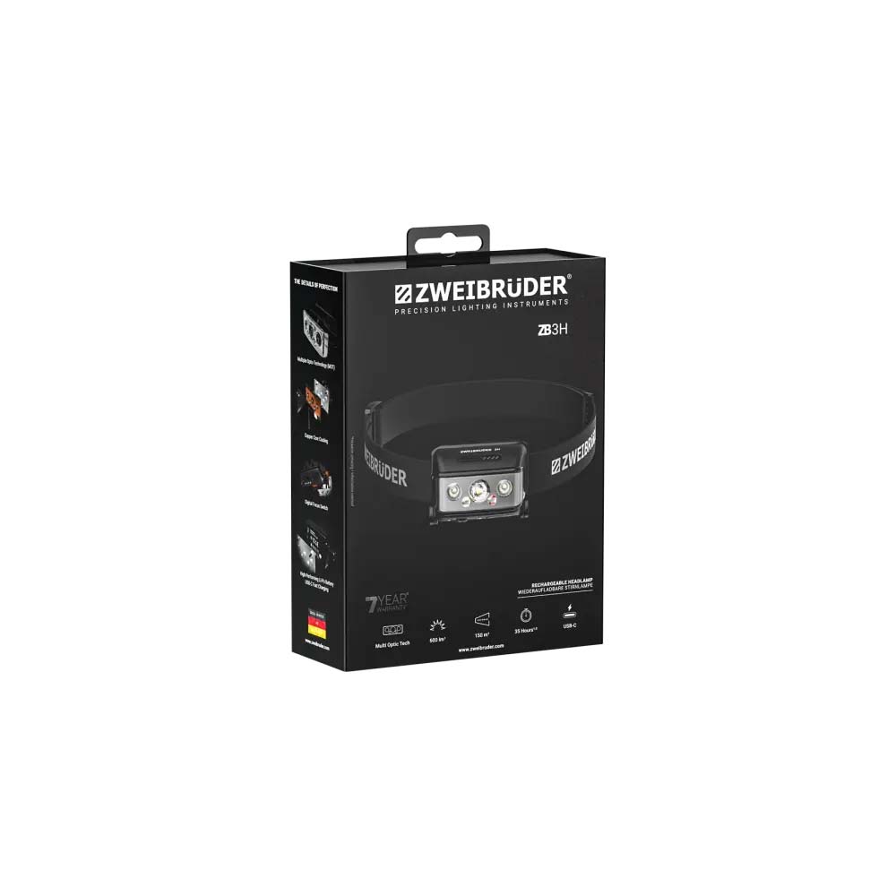 Đèn pin đội đầu Zweibruder ZB3H 600 lumen