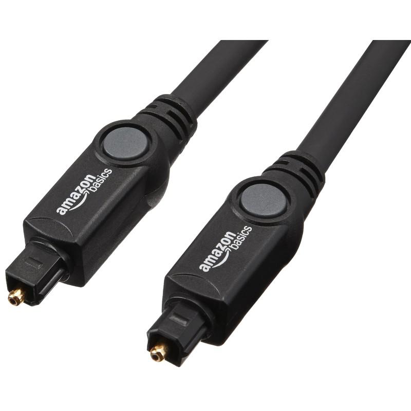 AmazonBasics Digital Optical Audio Toslink Cable - 1.8 m / 6 feet