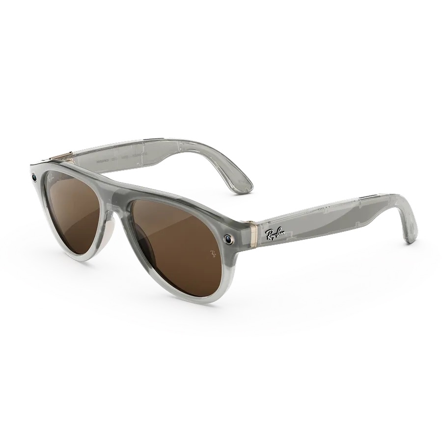 Kính thông minh Ray-Ban Meta Aviator (Gen 3) - Milky Warm Beige Frame/Transitions Brown Lenses