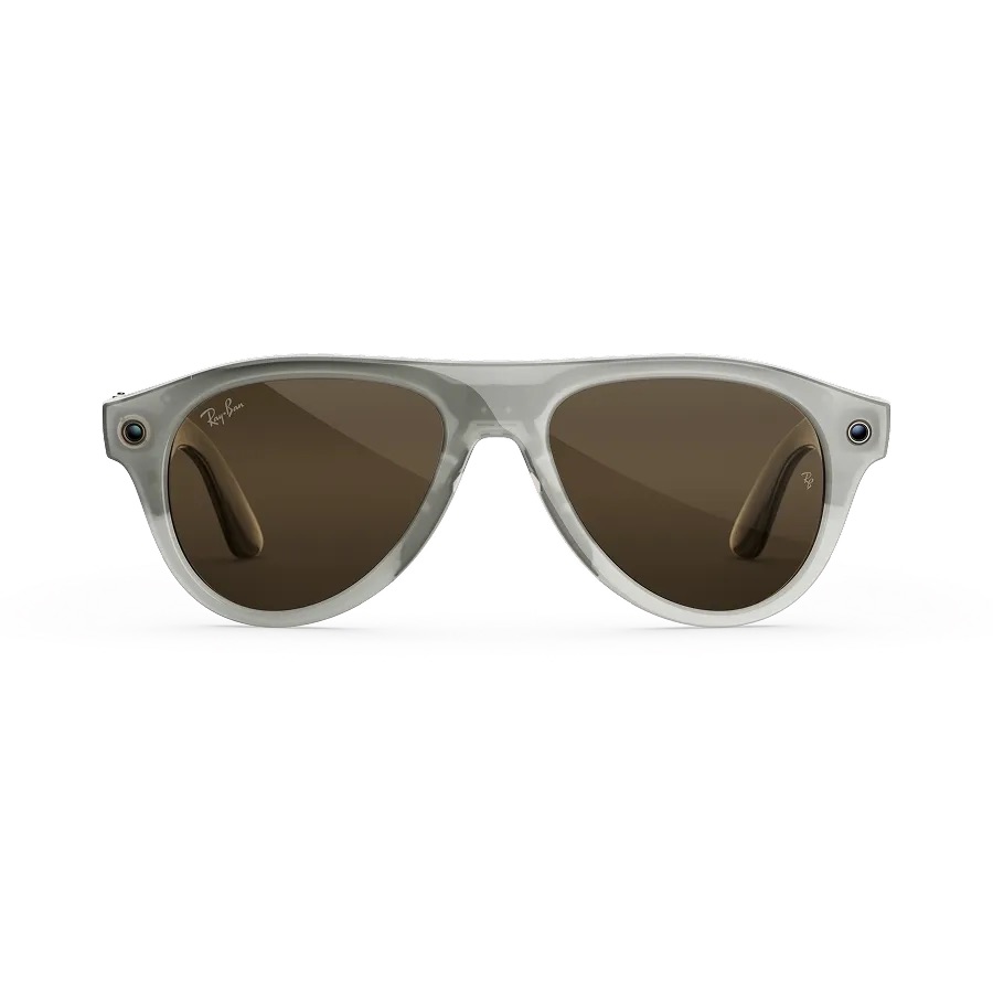 Kính thông minh Ray-Ban Meta Aviator (Gen 3) - Milky Warm Beige Frame/Transitions Brown Lenses