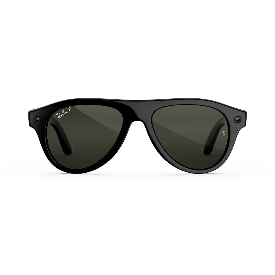 Kính thông minh Ray-Ban Meta Aviator (Gen 3) - Shiny Black Frame/Green Lenses