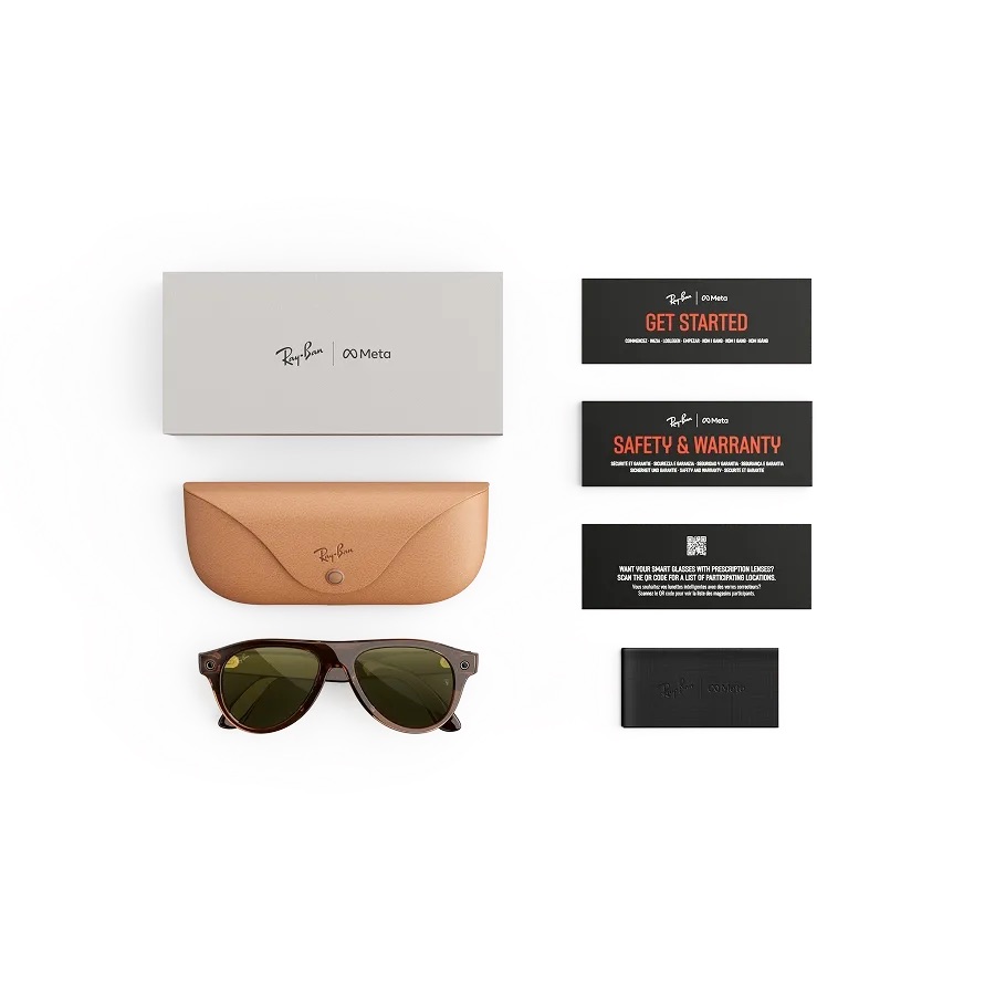 Kính thông minh Ray-Ban Meta Aviator (Gen 3) - Transparent Umber Frame/Transitions Jade Lenses