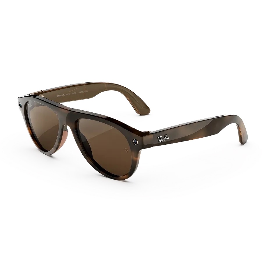 Kính thông minh Ray-Ban Meta Aviator (Gen 3) - Havana Frame/Transitions Brown Lenses