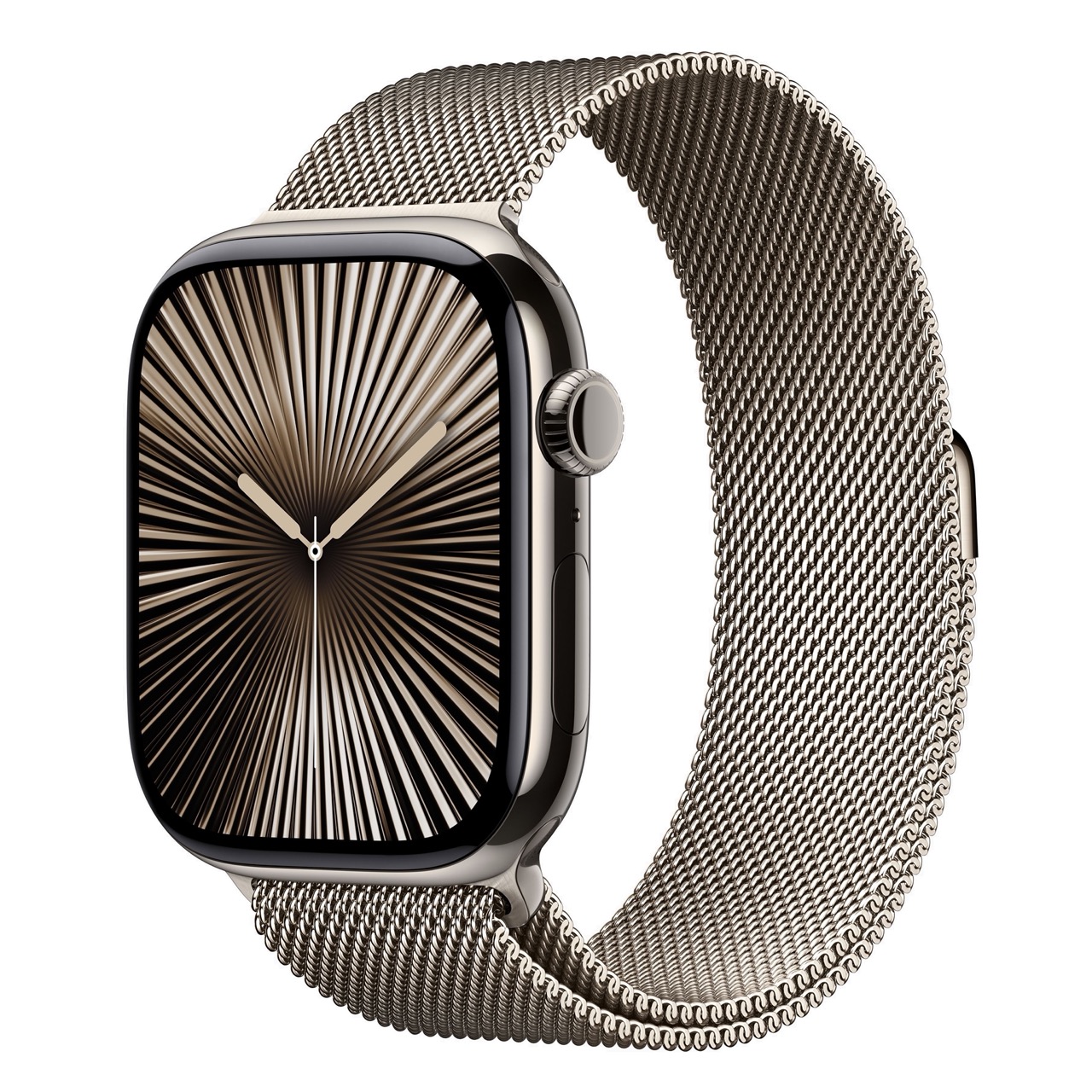 Apple Watch Series 10 (GPS+Cellular) 46mm Titanium Case, Milanese Loop