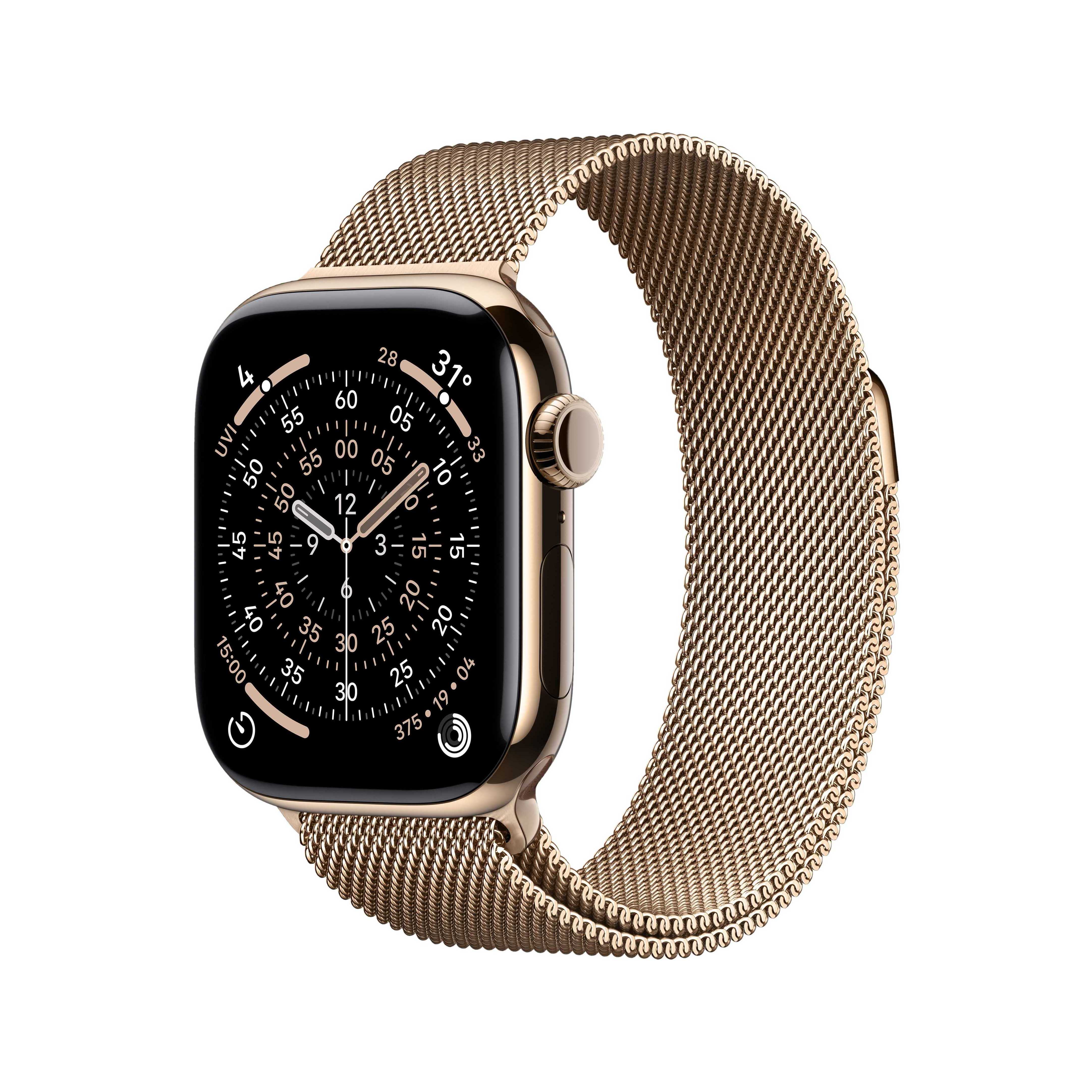 Apple Watch Series 11 (GPS+Cellular) 42mm Titanium Case, Milanese Loop