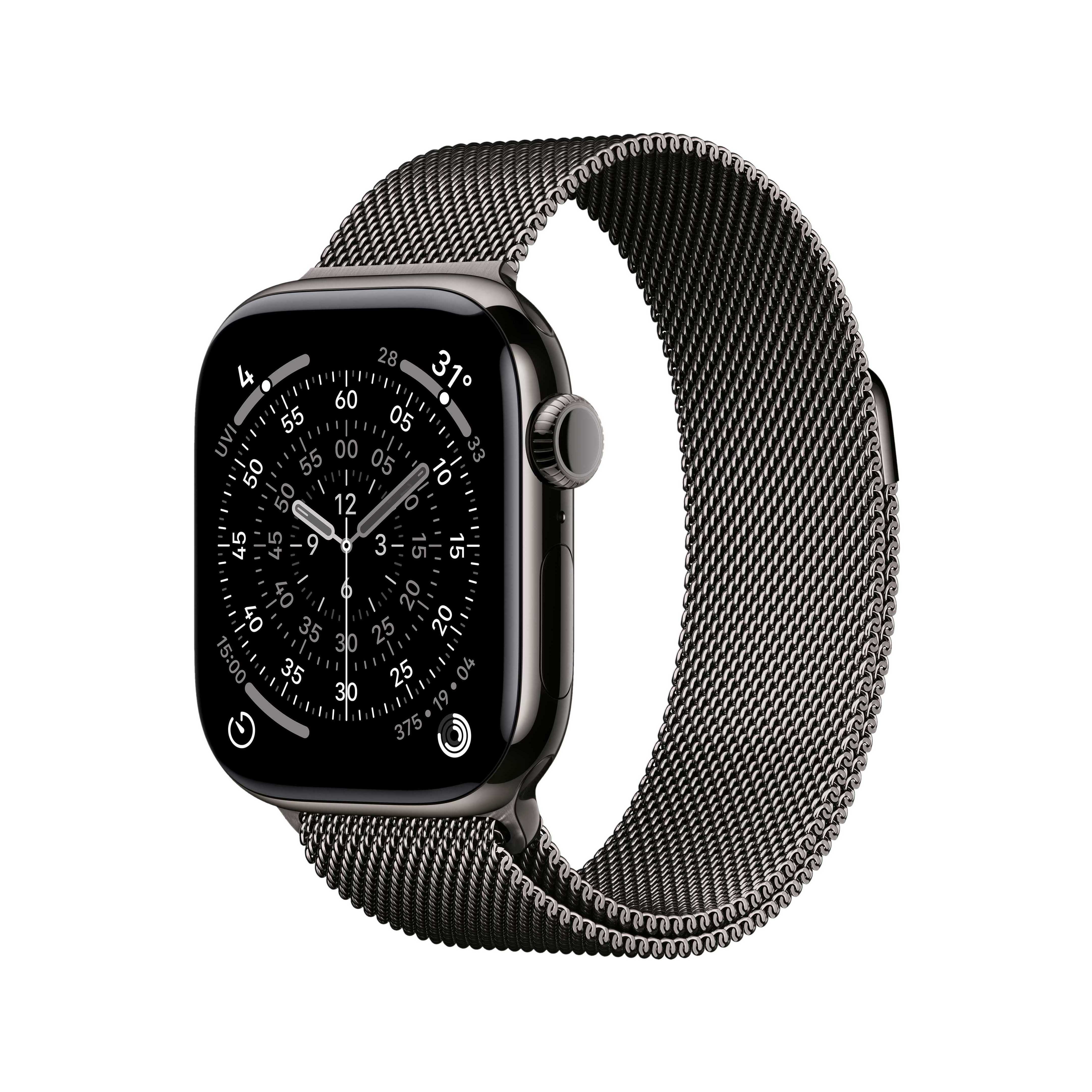 Apple Watch Series 11 (GPS+Cellular) 42mm Titanium Case, Milanese Loop