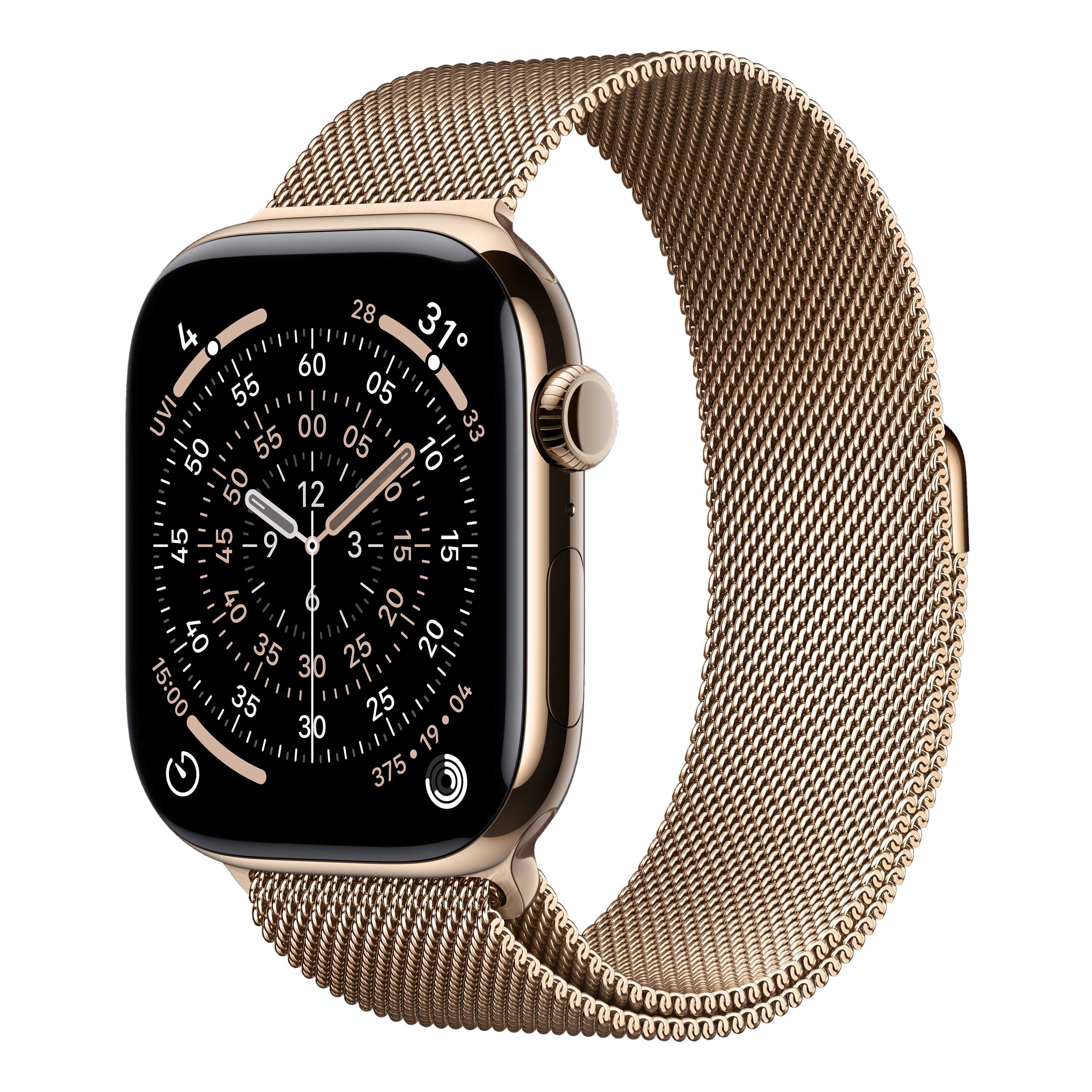 Apple Watch Series 11 (GPS+Cellular) 46mm Titanium Case, Milanese Loop