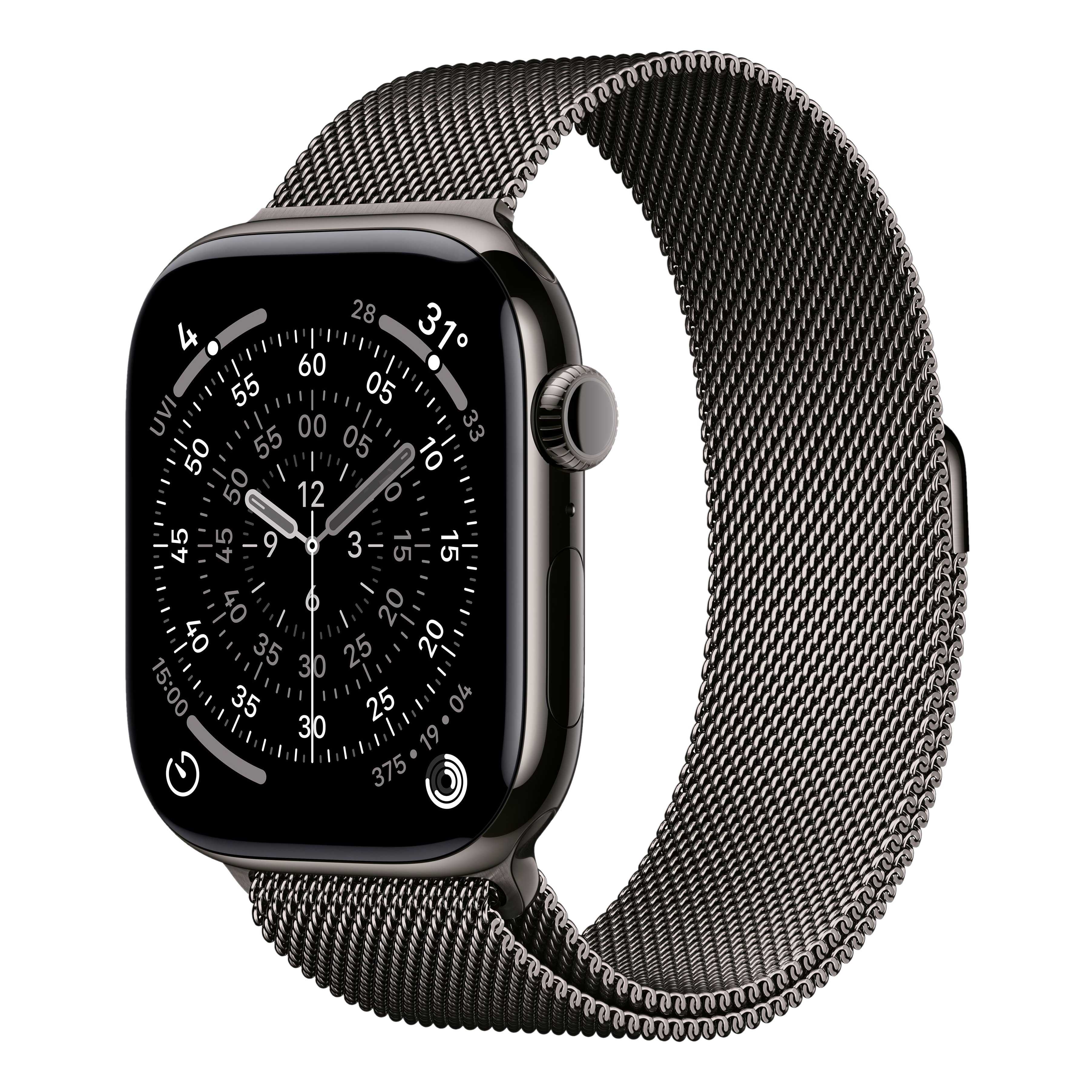 Apple Watch Series 11 (GPS+Cellular) 46mm Titanium Case, Milanese Loop