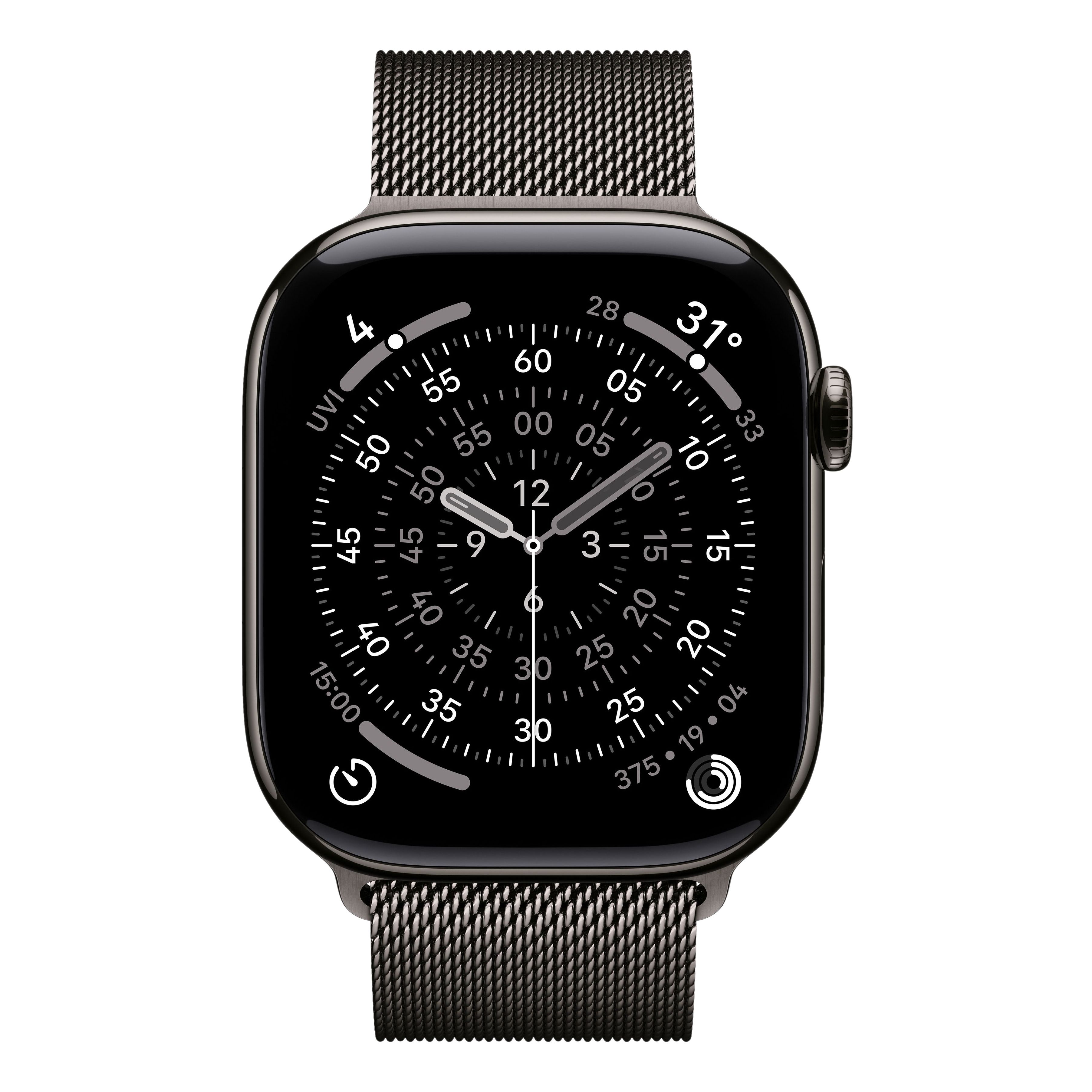 Apple Watch Series 11 (GPS+Cellular) 46mm Titanium Case, Milanese Loop