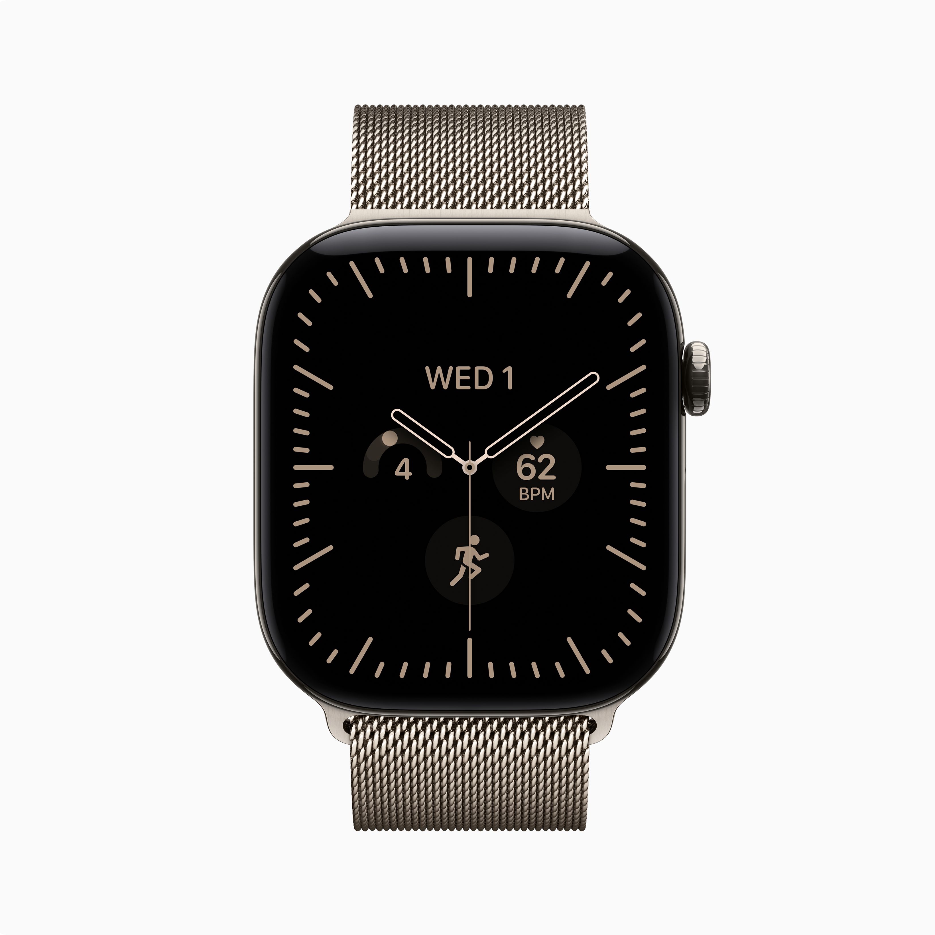 Apple Watch Series 12 (GPS+Cellular) 42mm Titanium Case, Milanese Loop