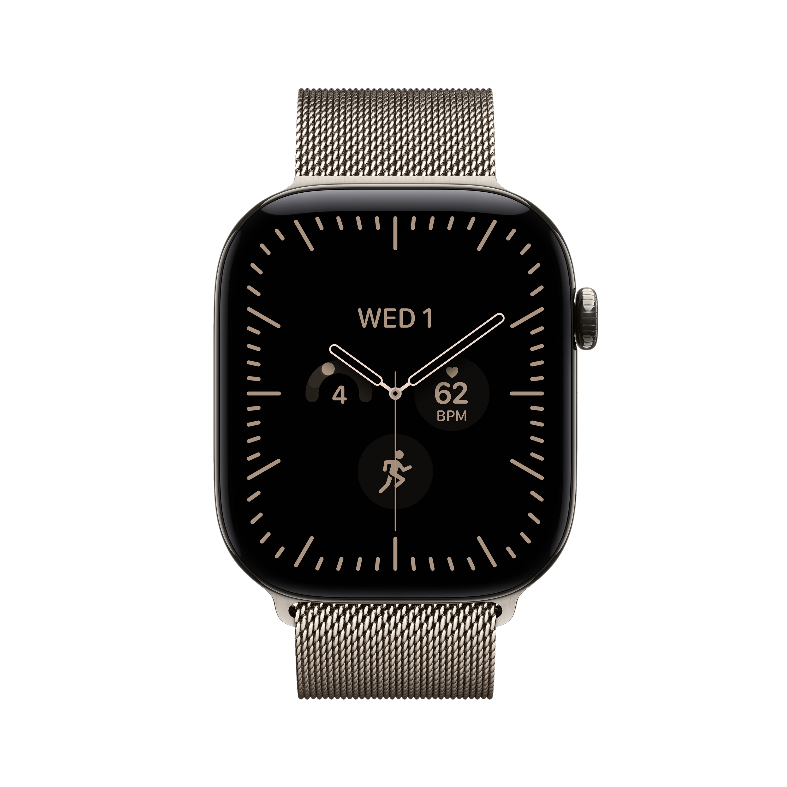 Apple Watch Series 12 (GPS+Cellular) 46mm Titanium Case, Milanese Loop
