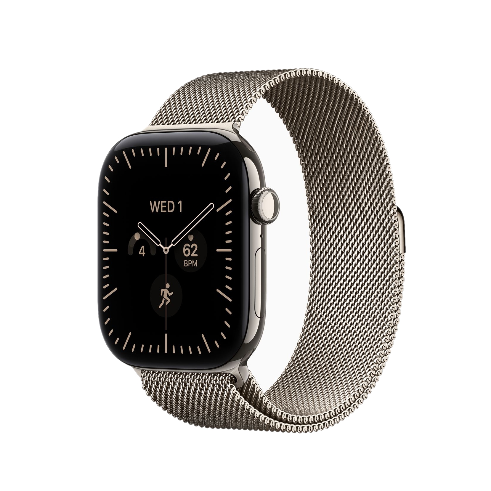 Apple Watch Series 12 (GPS+Cellular) 46mm Titanium Case, Milanese Loop