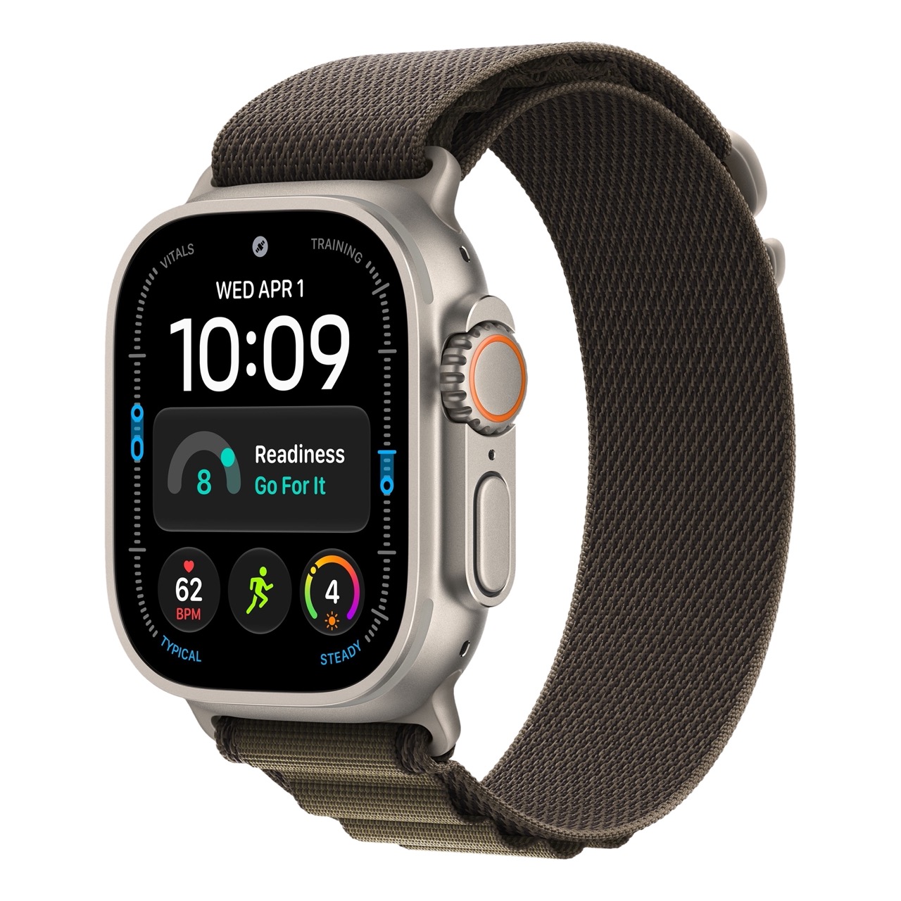Apple Watch Ultra 4 - 49mm, Natural Titanium (Alpine Loop)