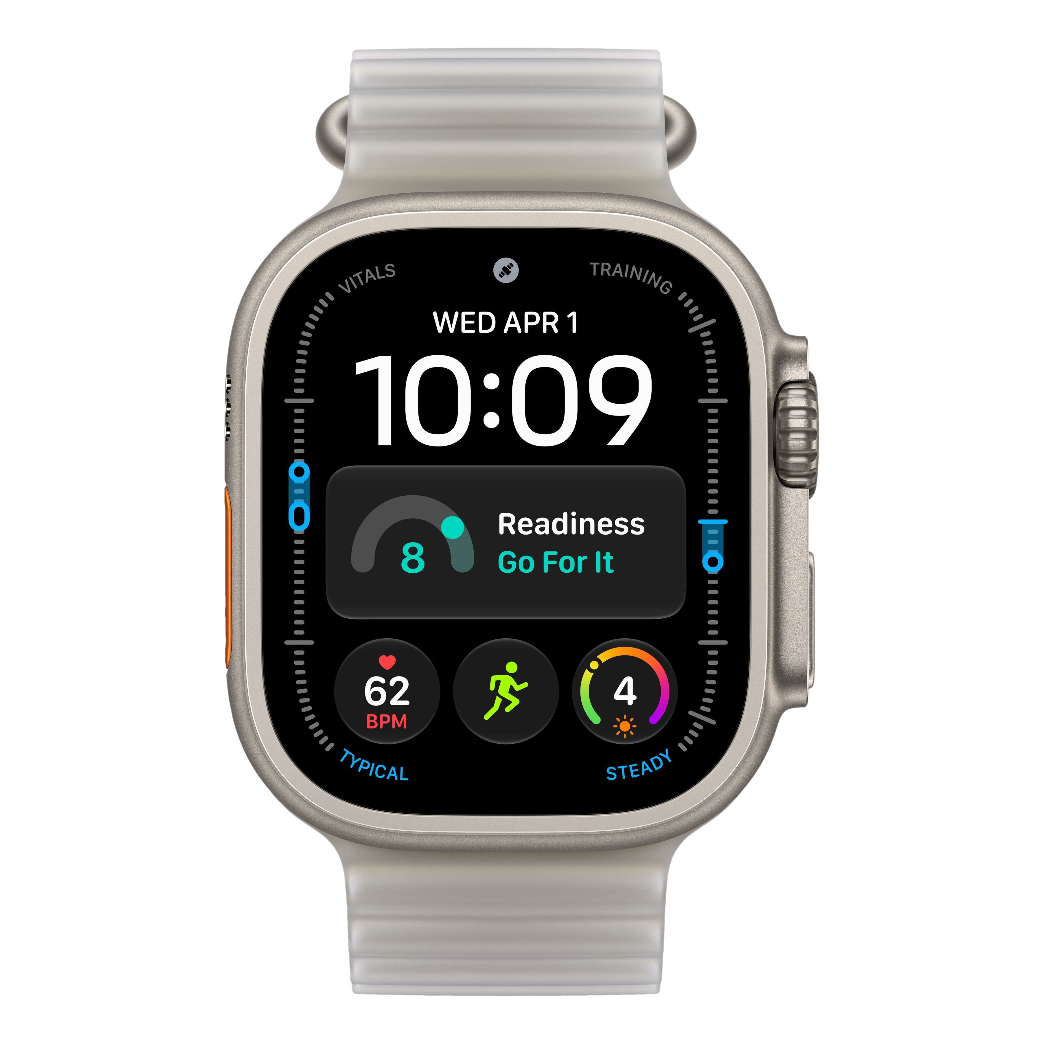 Apple Watch Ultra 4 - 49mm, Natural Titanium (Ocean Band)