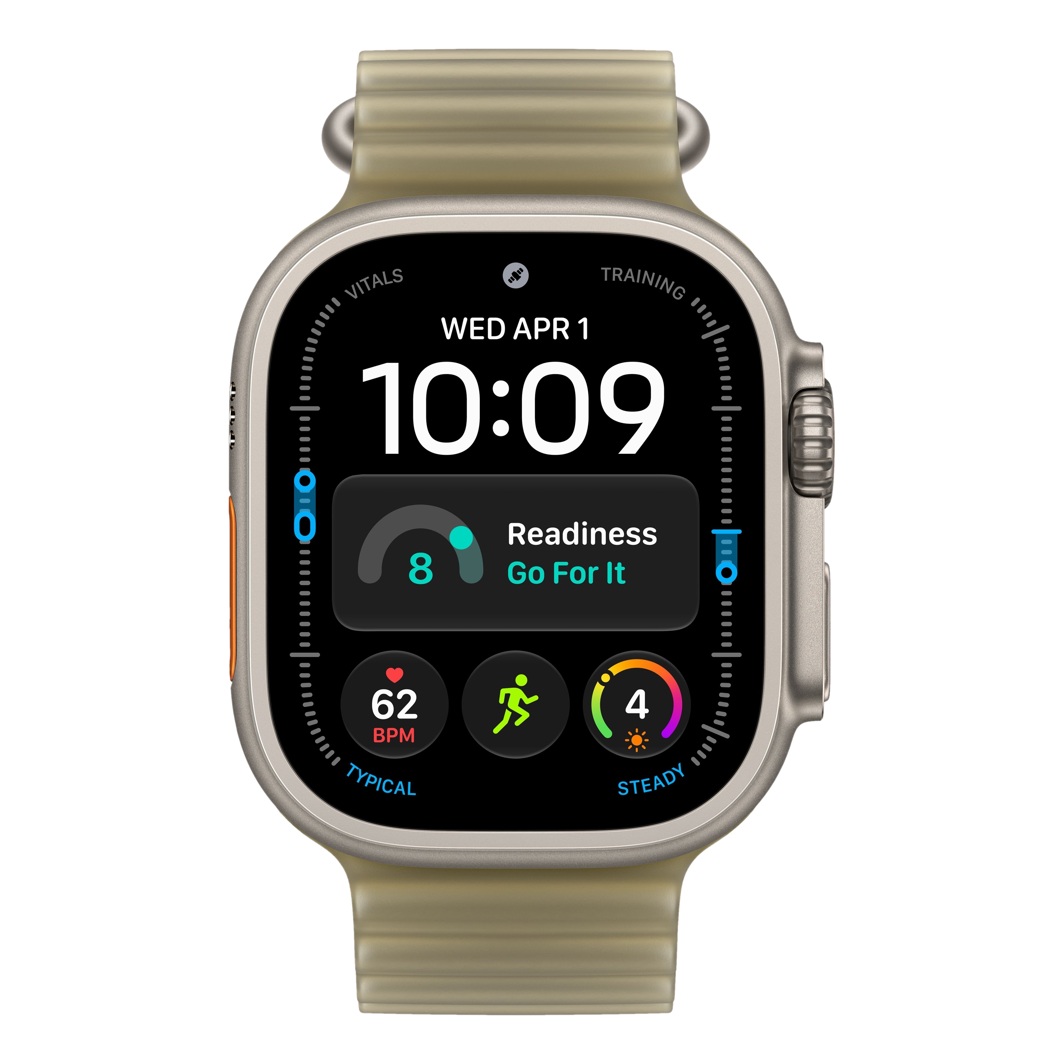 Apple Watch Ultra 4 - 49mm, Natural Titanium (Ocean Band)