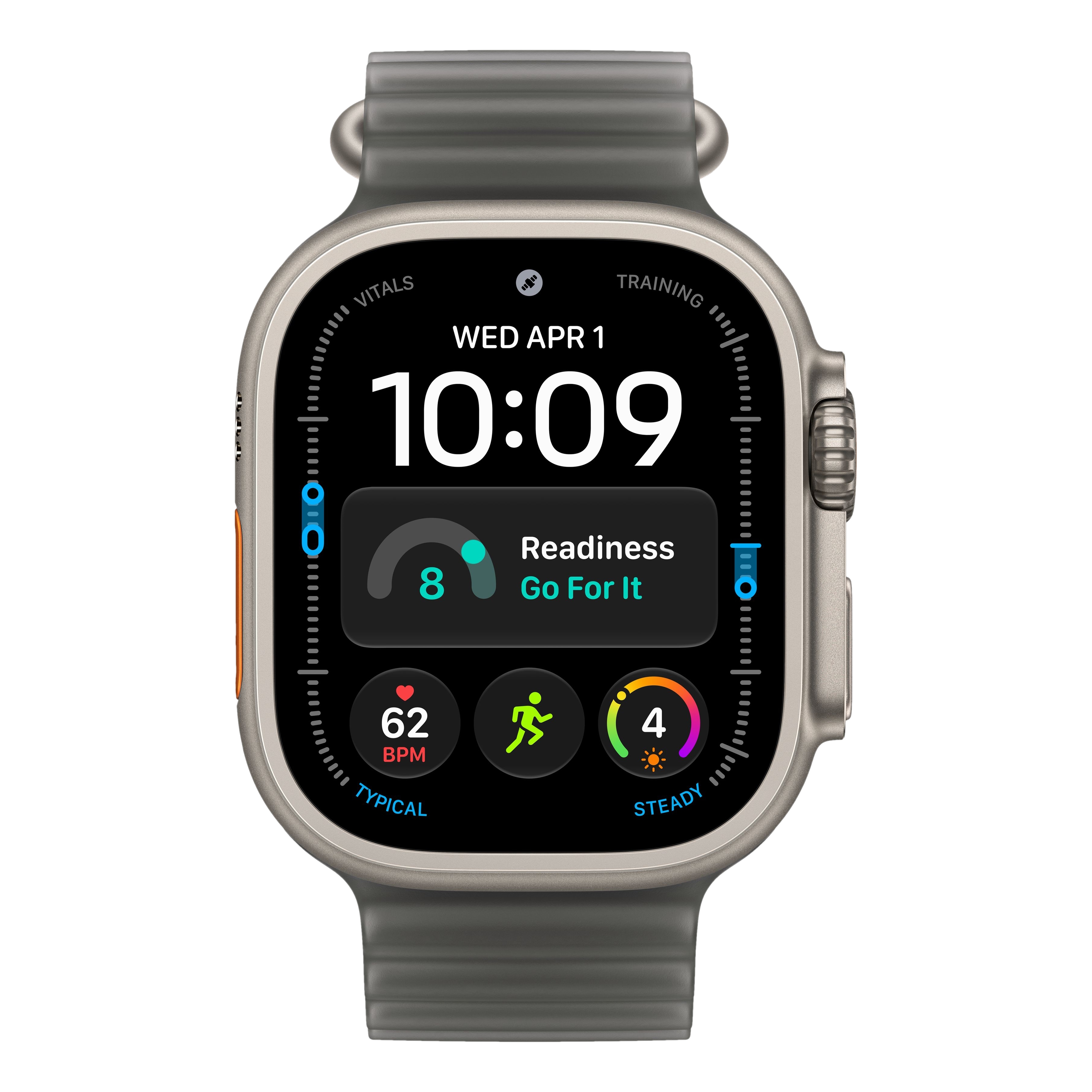 Apple Watch Ultra 4 - 49mm, Natural Titanium (Ocean Band)