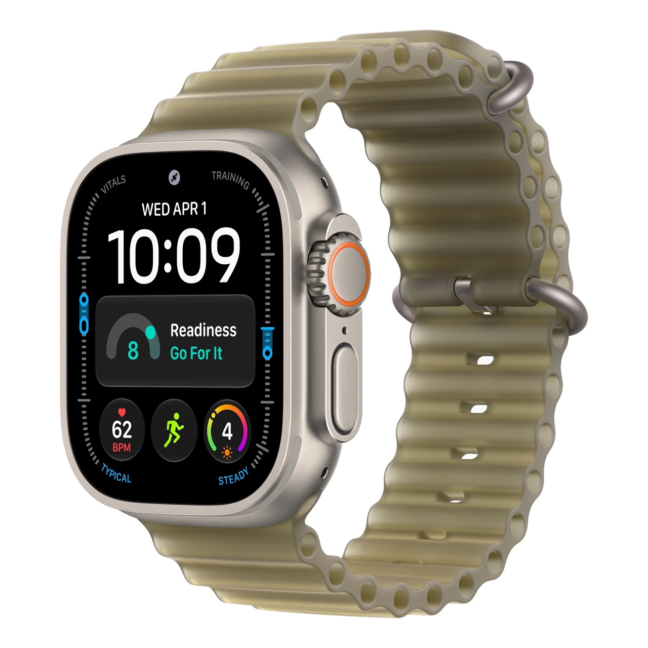 Apple Watch Ultra 4 - 49mm, Natural Titanium (Ocean Band)