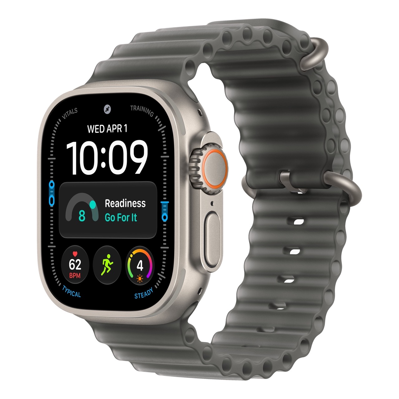 Apple Watch Ultra 4 - 49mm, Natural Titanium (Ocean Band)