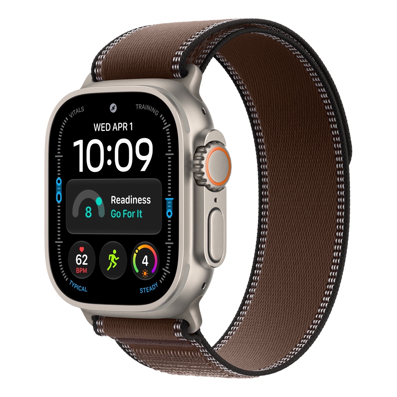 Apple Watch Ultra 4 - 49mm, Natural Titanium (Trail Loop)