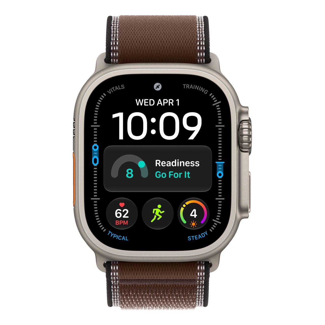 Apple Watch Ultra 4 - 49mm, Natural Titanium (Trail Loop)