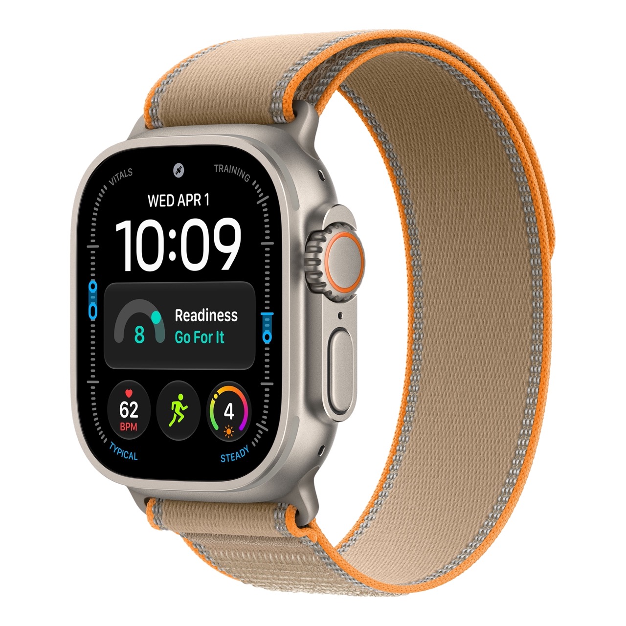 Apple Watch Ultra 4 - 49mm, Natural Titanium (Trail Loop)