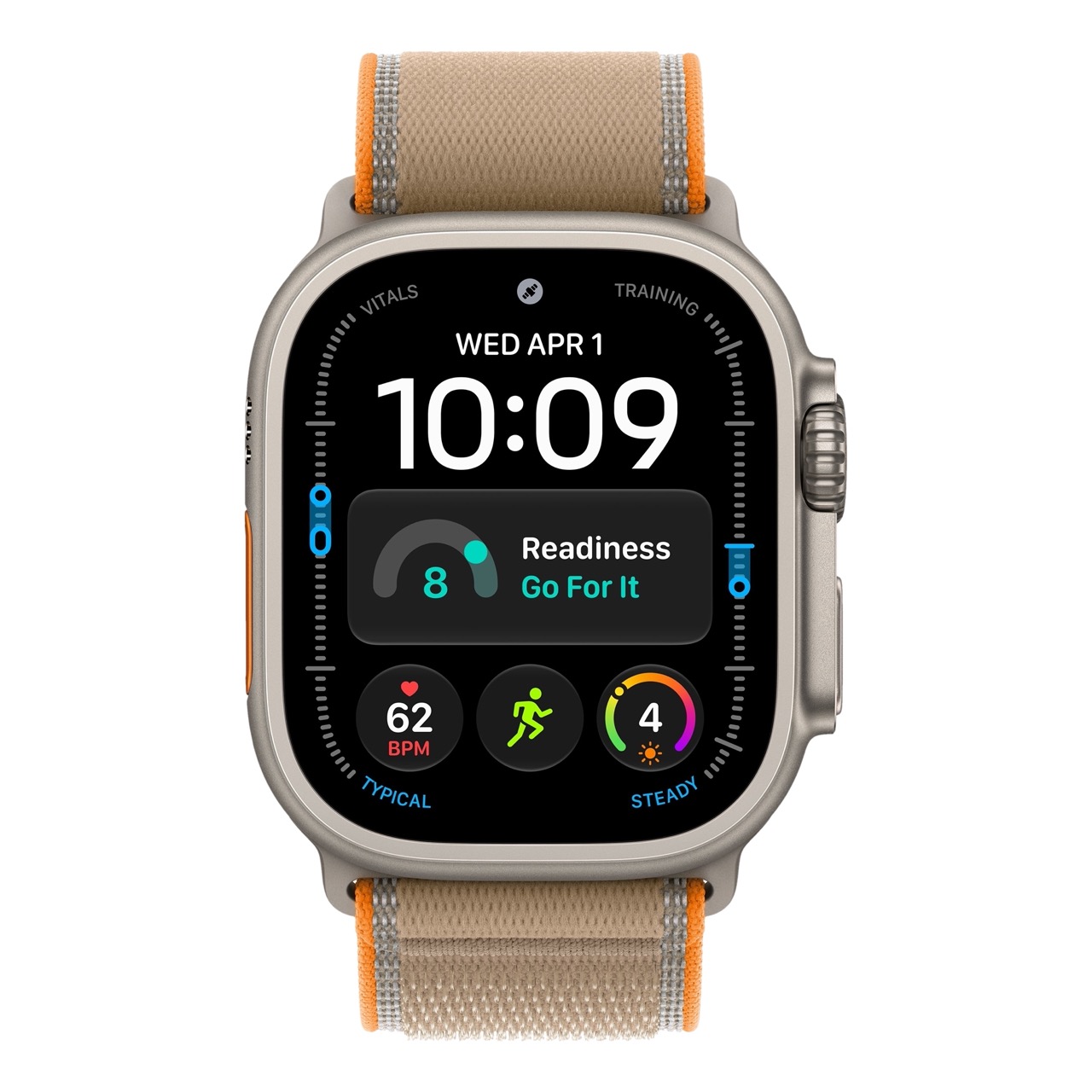 Apple Watch Ultra 4 - 49mm, Natural Titanium (Trail Loop)