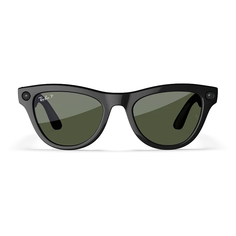 Kính thông minh Ray-Ban Meta Skyler (Gen 2) - Shiny Black with Green Sun Lenses