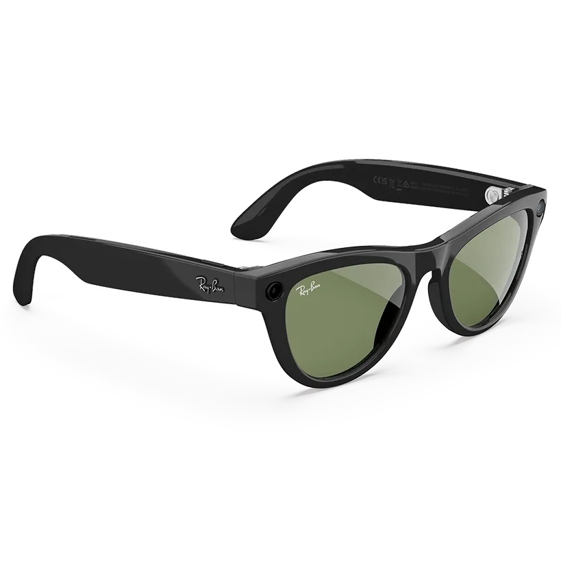 Kính thông minh Ray-Ban Meta Skyler (Gen 2) - Shiny Black with Green Sun Lenses