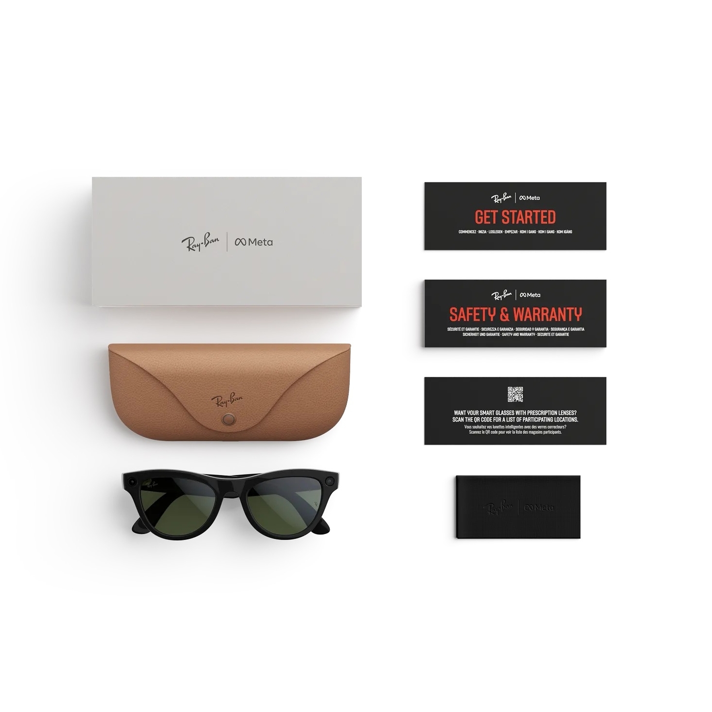 Kính thông minh Ray-Ban Meta Skyler (Gen 2) - Shiny Black with Clear to Graphite Green Transitions Lenses