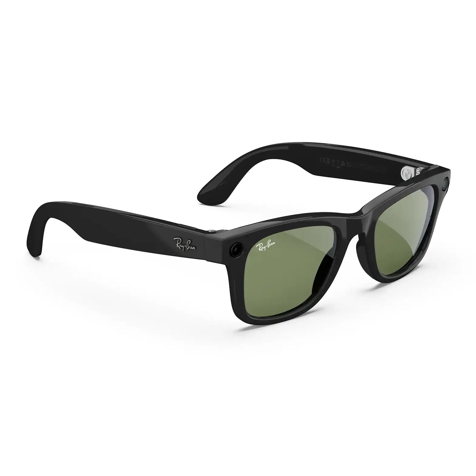 Kính thông minh Ray-Ban Meta Wayfarer (Gen 2) - Shiny Black with Green Sun lenses