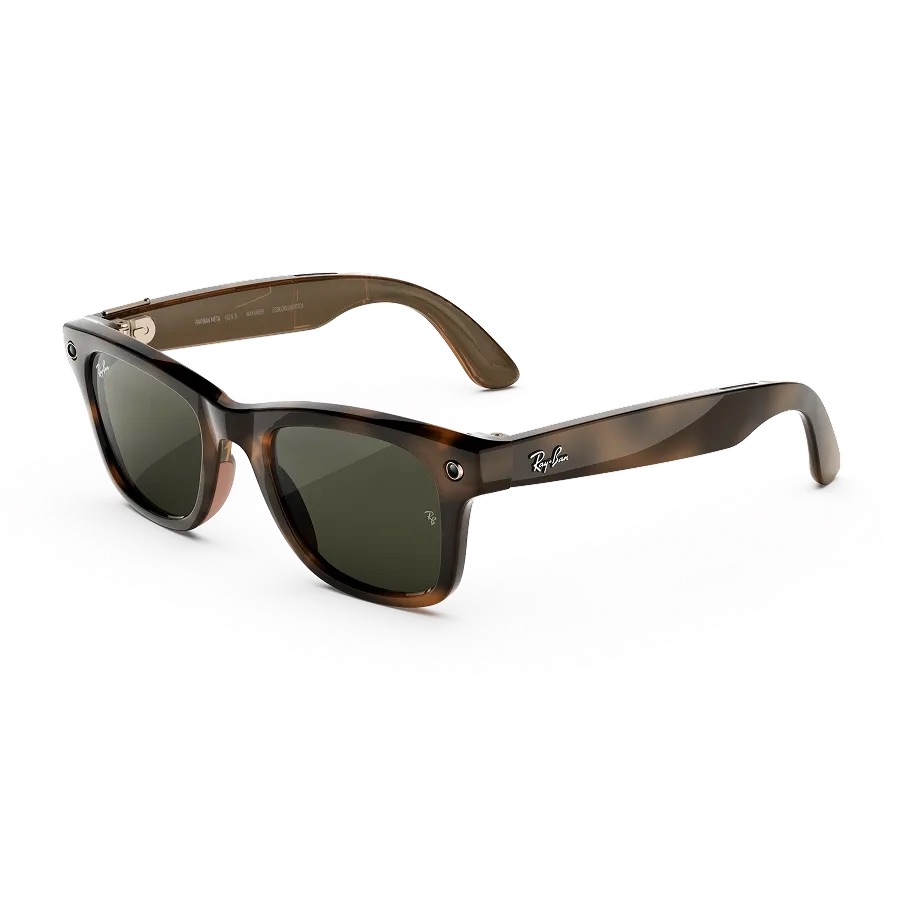 Kính thông minh Ray-Ban Meta Gen 3 Wayfarer (Havana Frame/Green Lenses)