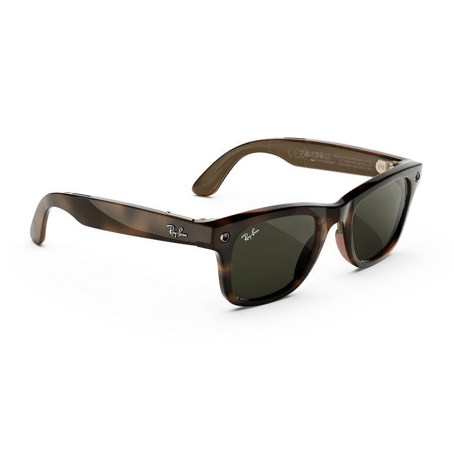 Kính thông minh Ray-Ban Meta Gen 3 Wayfarer (Havana Frame/Green Lenses)