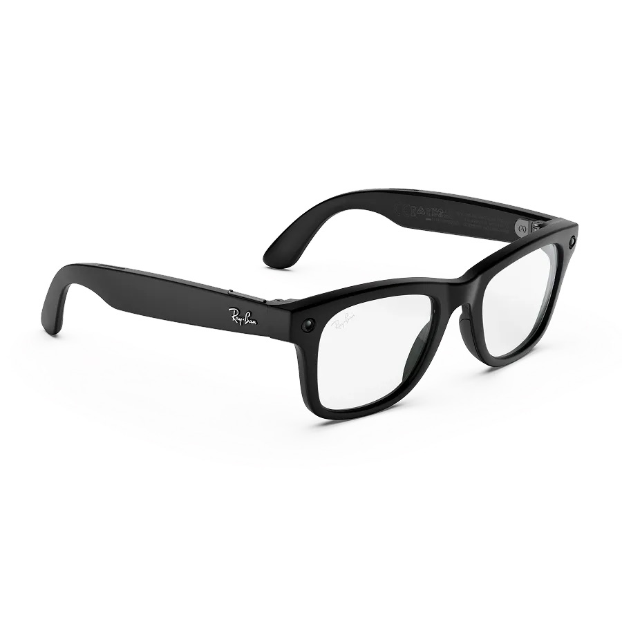 Kính thông minh Ray-Ban Meta Gen 3 Wayfarer (Matte Black Frame/Clear Lenses)