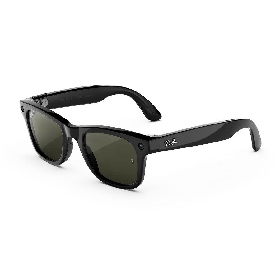 Kính thông minh Ray-Ban Meta Gen 3 Wayfarer (Shinny Black Frame/Green Lenses)