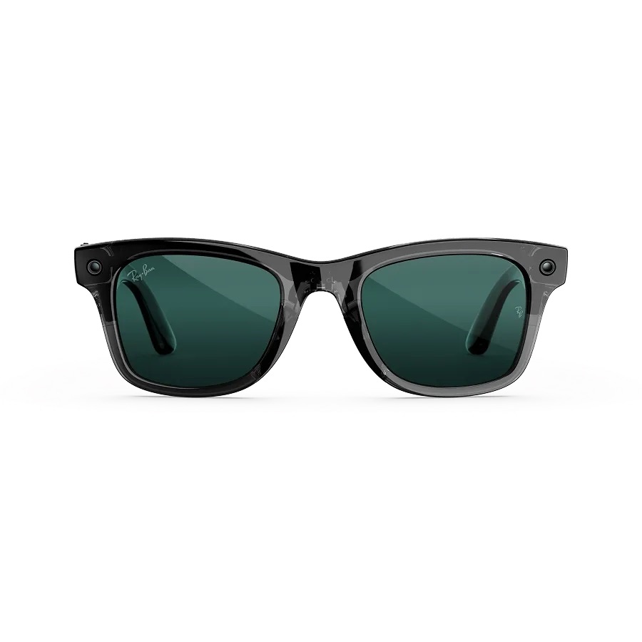 Kính thông minh Ray-Ban Meta Gen 3 Wayfarer (Transparent Black Frame/Transitions Aquamarine Lenses)